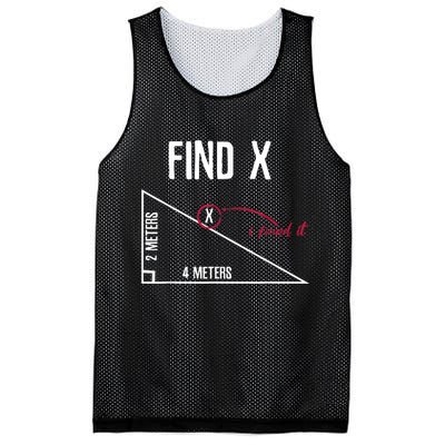 Sarcastic Math Found The 'X' Mesh Reversible Basketball Jersey Tank