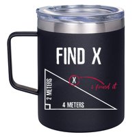 Sarcastic Math Found The 'X' 12oz Stainless Steel Coffee Mug