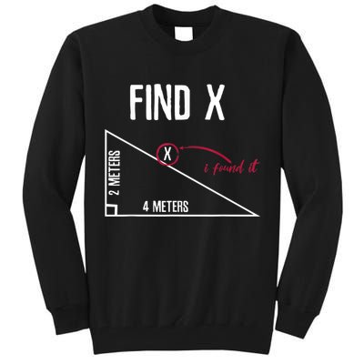 Sarcastic Math Found The 'X' Tall Sweatshirt