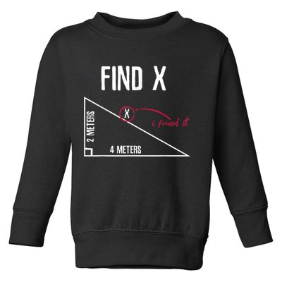 Sarcastic Math Found The 'X' Toddler Sweatshirt