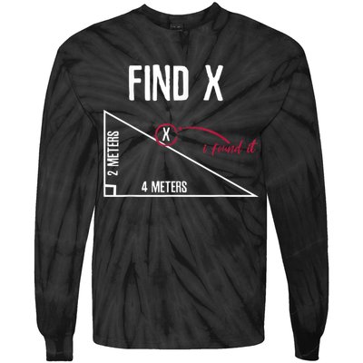 Sarcastic Math Found The 'X' Tie-Dye Long Sleeve Shirt