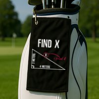 Sarcastic Math Found The 'X' Golf Towel