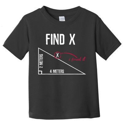 Sarcastic Math Found The 'X' Toddler T-Shirt