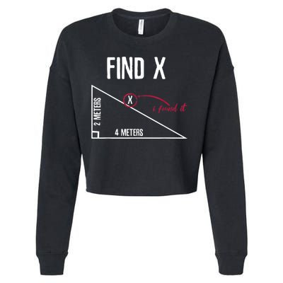 Sarcastic Math Found The 'X' Cropped Pullover Crew