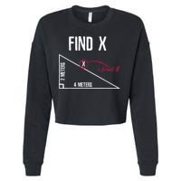 Sarcastic Math Found The 'X' Cropped Pullover Crew