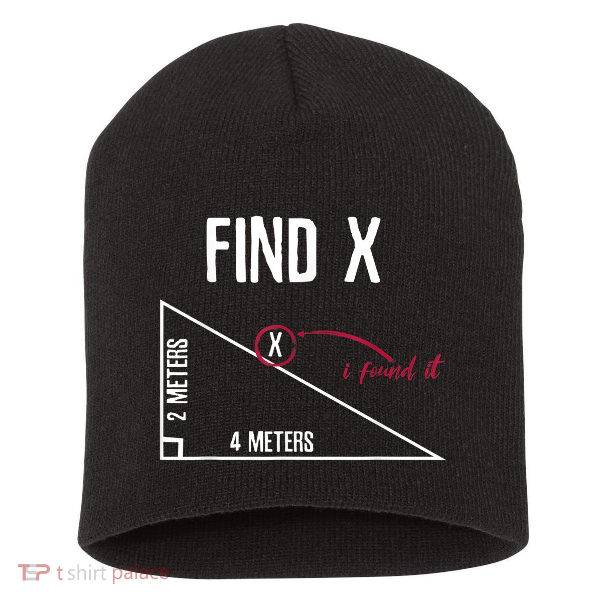 Sarcastic Math Found The 'X' Short Acrylic Beanie