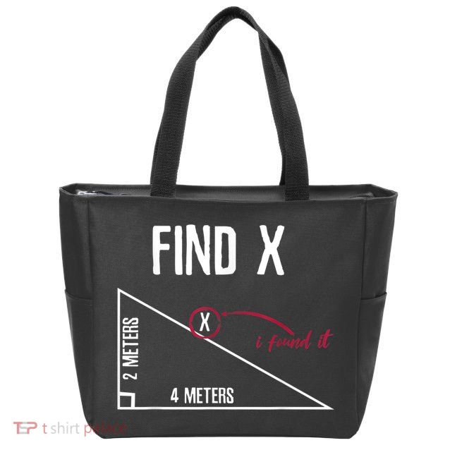 Sarcastic Math Found The 'X' Zip Tote Bag