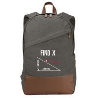 Sarcastic Math Found The 'X' Cotton Canvas Backpack