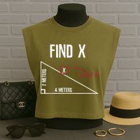 Sarcastic Math Found The 'X' Garment-Dyed Women's Muscle Tee