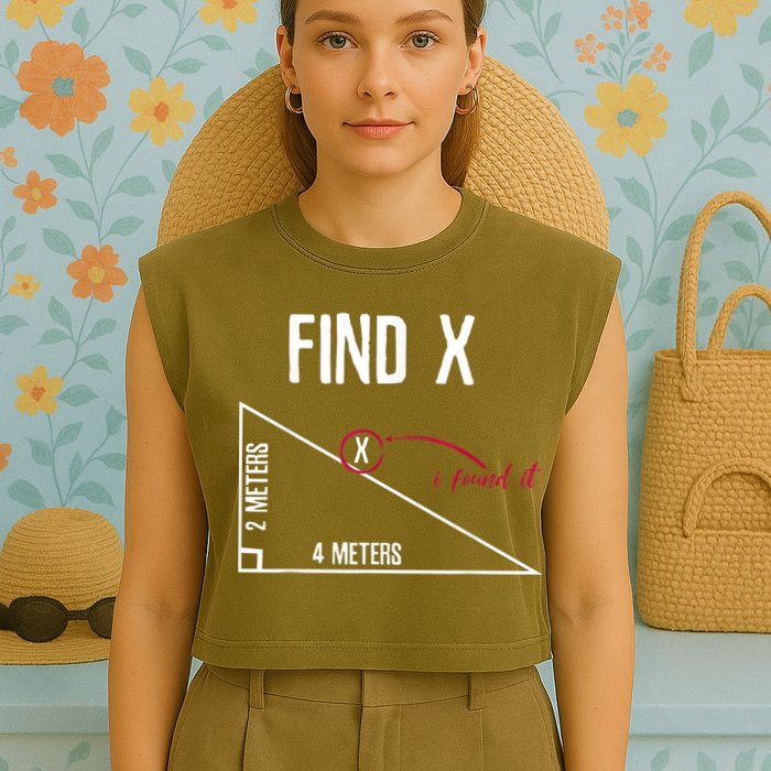 Sarcastic Math Found The 'X' Garment-Dyed Women's Muscle Tee