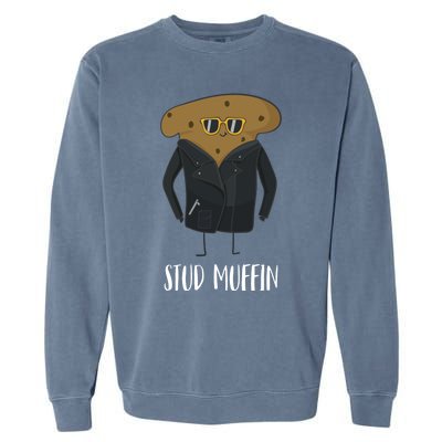 Stud Muffin Funny Muffin For Bakers Gift Garment-Dyed Sweatshirt