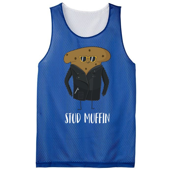 Stud Muffin Funny Muffin For Bakers Gift Mesh Reversible Basketball Jersey Tank