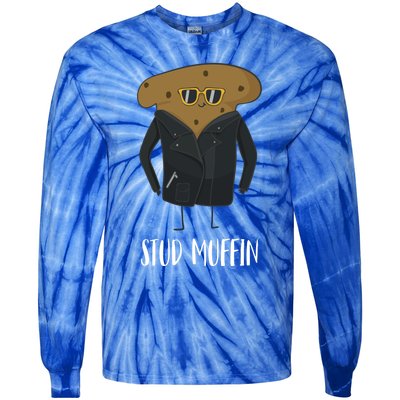 Stud Muffin Funny Muffin For Bakers Gift Tie-Dye Long Sleeve Shirt