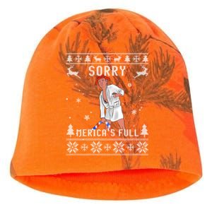 Sorry Merica's Full Trump Version Of Shitter's Full Funny Gift Kati - Camo Knit Beanie