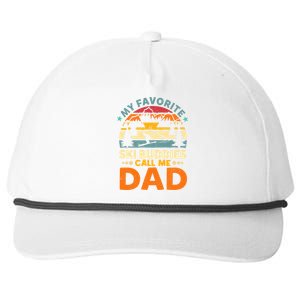 Skiing My Favorite Ski Buddies Call Me Dad Cute Gift Snapback Five-Panel Rope Hat