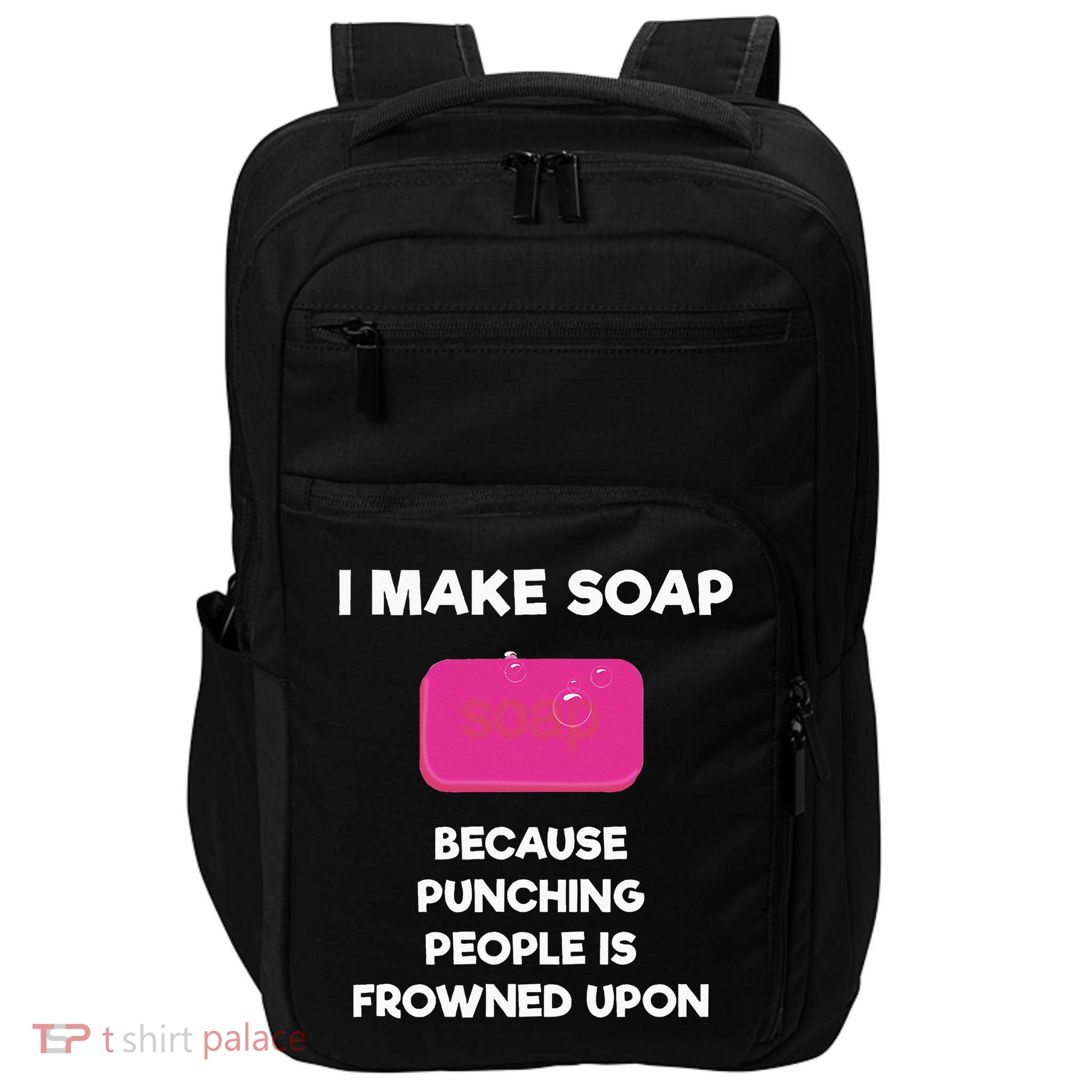 Soap Making Funny Gift Soap Maker Punch Impact Tech Backpack
