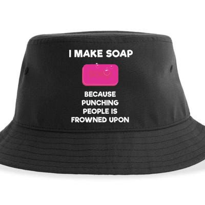 Soap Making Funny Gift Soap Maker Punch Sustainable Bucket Hat