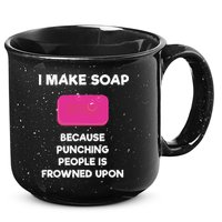Soap Making Funny Gift Soap Maker Punch 15oz Campfire Ceramic Mug