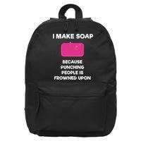 Soap Making Funny Gift Soap Maker Punch 16 in Basic Backpack