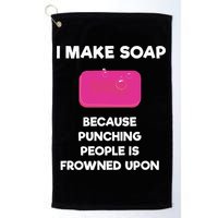 Soap Making Funny Gift Soap Maker Punch Golf Towel