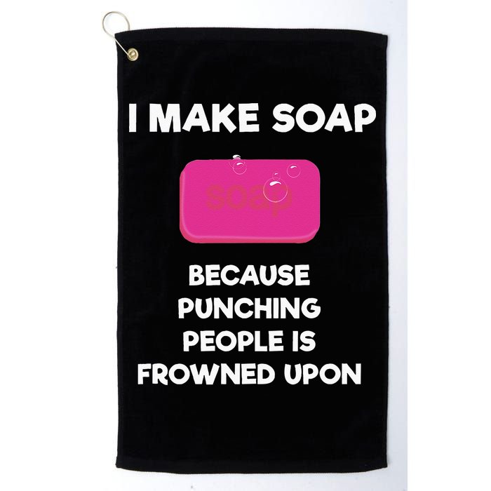 Soap Making Funny Gift Soap Maker Punch Golf Towel