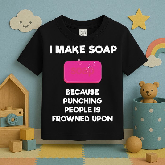 Soap Making Funny Gift Soap Maker Punch Toddler T-Shirt