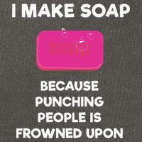 Soap Making Funny Gift Soap Maker Punch Cotton Canvas Backpack