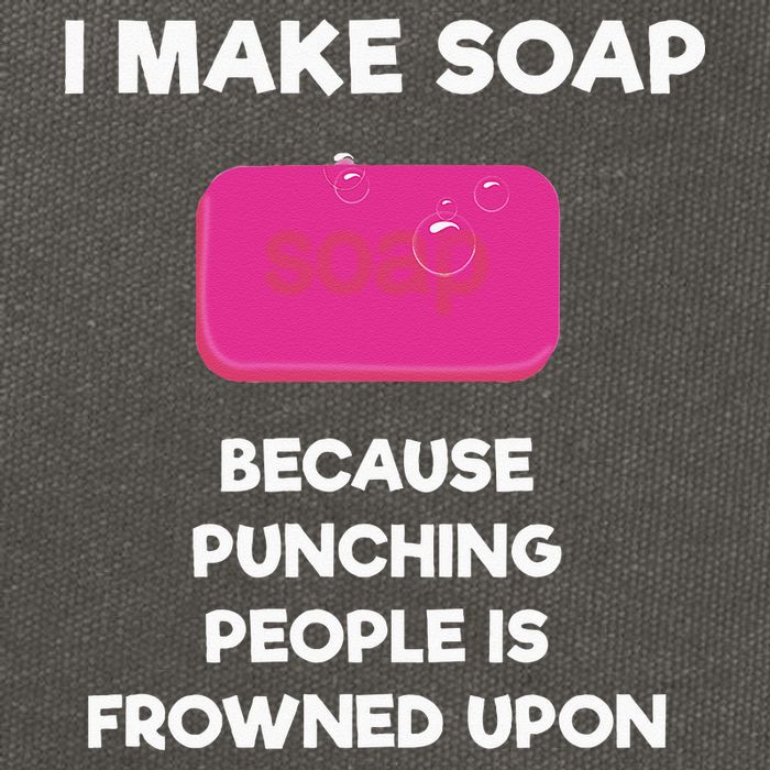 Soap Making Funny Gift Soap Maker Punch Cotton Canvas Backpack
