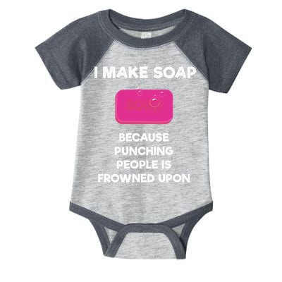 Soap Making Funny Gift Soap Maker Punch Infant Baby Jersey Bodysuit