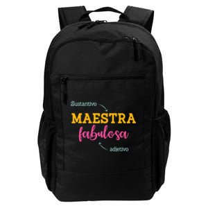 Sustantivo Maestra Fabulosa Adjetivo Spanish Teacher Daily Commute Backpack