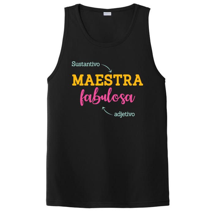 Sustantivo Maestra Fabulosa Adjetivo Spanish Teacher PosiCharge Competitor Tank