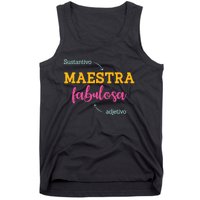 Sustantivo Maestra Fabulosa Adjetivo Spanish Teacher Tank Top