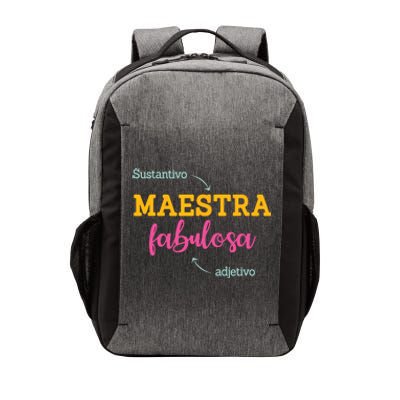 Sustantivo Maestra Fabulosa Adjetivo Spanish Teacher Vector Backpack