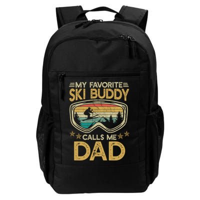 Skiing My Favorite Ski Buddy Calls Me Dad Gift Backpack