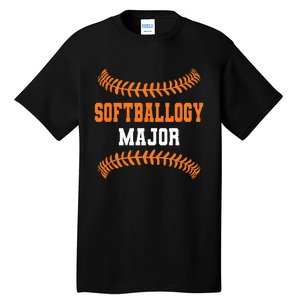 Softballogy Major Funny Fastpitch Tall T-Shirt