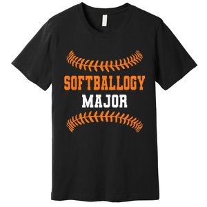 Softballogy Major Funny Fastpitch Premium T-Shirt