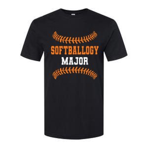 Softballogy Major Funny Fastpitch Softstyle CVC T-Shirt