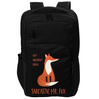 Sarcastic Mr Fox Gift Impact Tech Backpack
