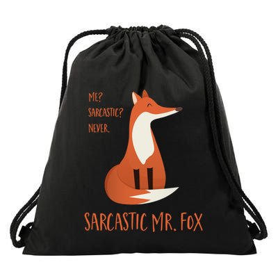 Sarcastic Mr Fox Gift Drawstring Bag