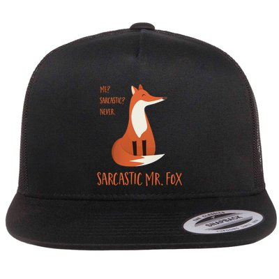 Sarcastic Mr Fox Gift Flatbill Hat