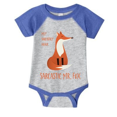 Sarcastic Mr Fox Gift Infant Baby Jersey Bodysuit