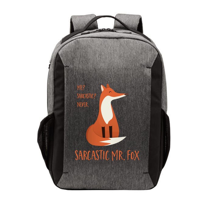 Sarcastic Mr Fox Gift Vector Backpack