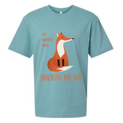 Sarcastic Mr Fox Gift Sueded Cloud Jersey T-Shirt