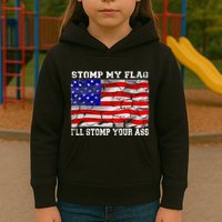 Stomp My Flag Ill Stomp Your Ass Kids Hoodie