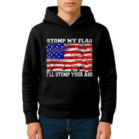 Stomp My Flag Ill Stomp Your Ass Kids Hoodie