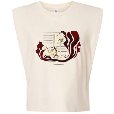 Sewing Machine Funny Garment-Dyed Women's Muscle Tee