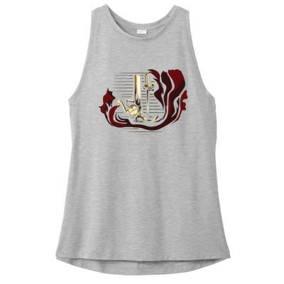 Sewing Machine Funny Ladies PosiCharge Tri-Blend Wicking Tank