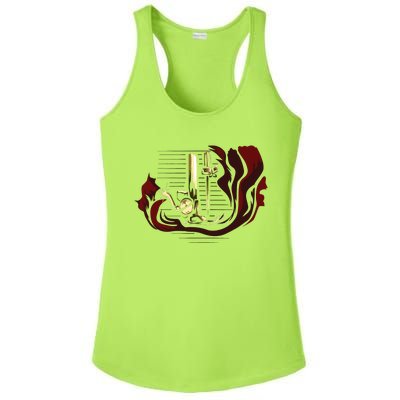 Sewing Machine Funny Ladies PosiCharge Competitor Racerback Tank