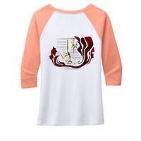 Sewing Machine Funny Women's Tri-Blend 3/4-Sleeve Raglan Shirt