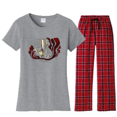 Sewing Machine Funny Women's Flannel Pajama Set